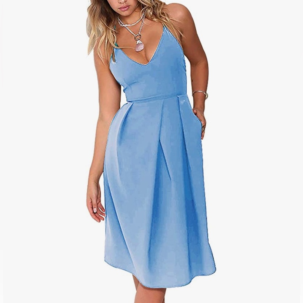 (EUC)✨PERIWINKLE MIDI DRESS